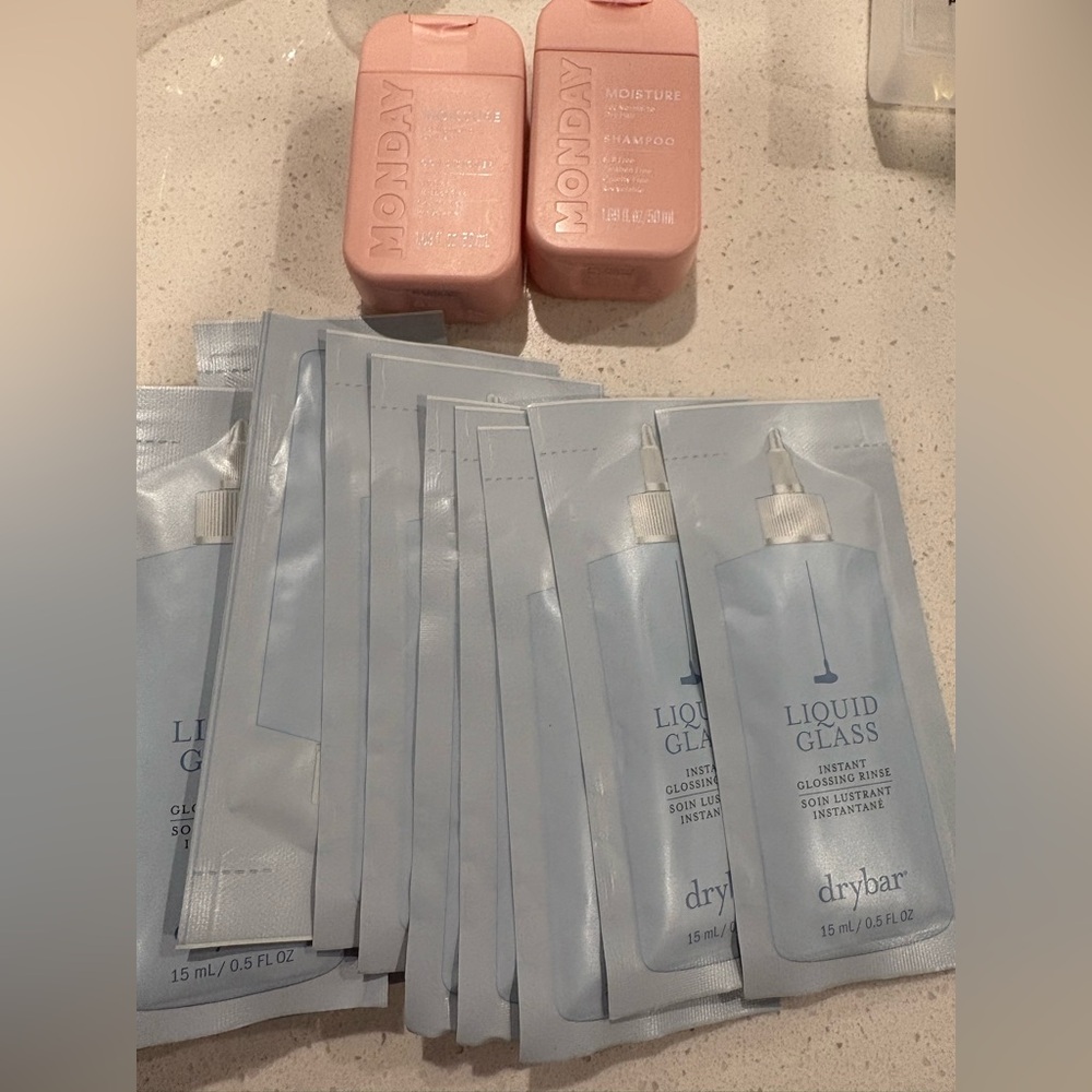 Monday Hair Products And Dry Bar Liquid Glass Bundle New